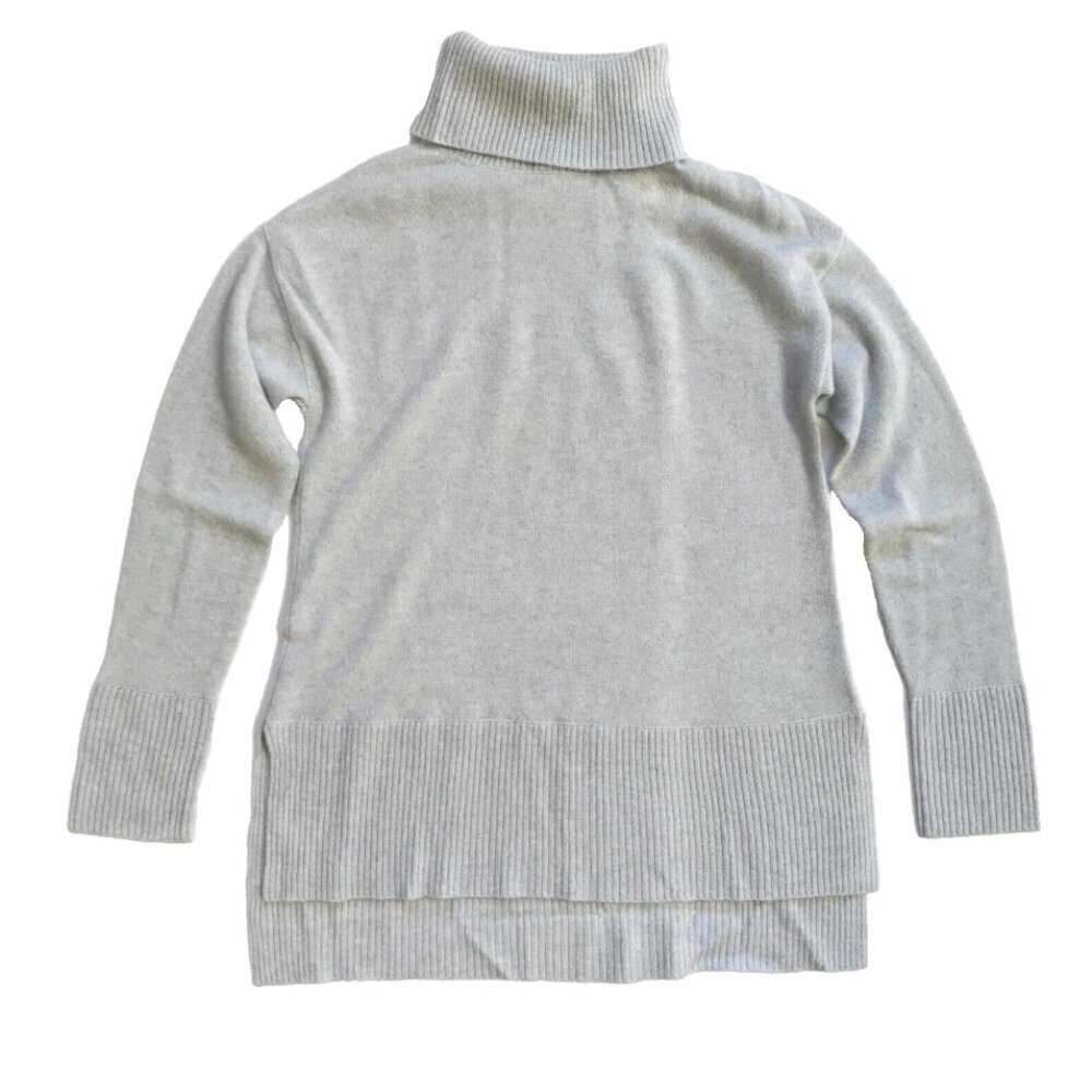 Neiman Marcus Cashmere Turtleneck Sweater Womens Small Ice Blue Long Sleeve Knit